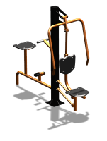 Уличный тренажер "Жим от груди Вело" УТ321 в Брянске