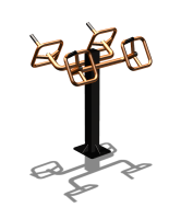 Уличный тренажер  "Штурвал двойной"  УТ201 в Брянске