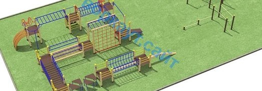 Проект спортплощадки с полосой препятствий в Брянске