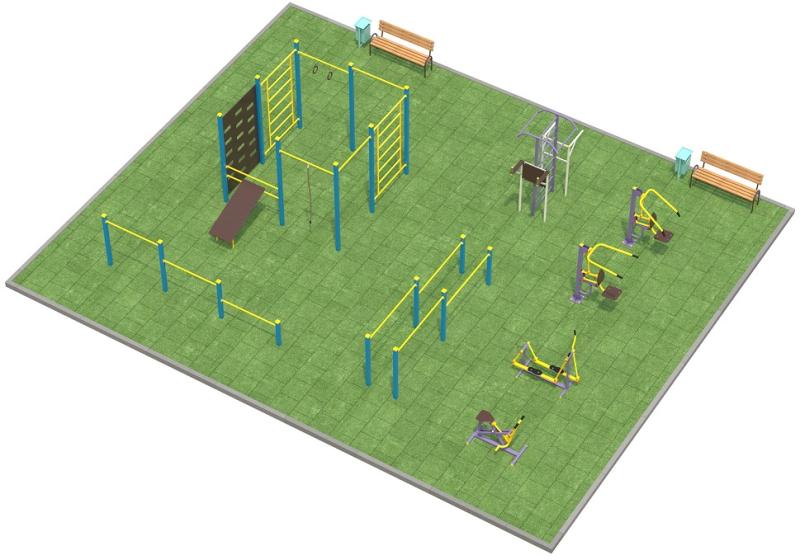 Проект спортплощадки 150 метров в Брянске в Брянске