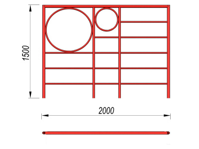 Шведская стенка с кольцами МАФ 3502 в Брянске