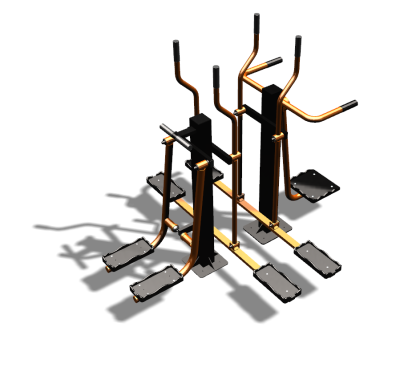 Уличный тренажер "Шпагат Маятник Лыжник двойной" УТ335 в Брянске