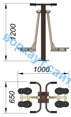Уличный тренажер "Маятник" УТ 004 в Брянске
