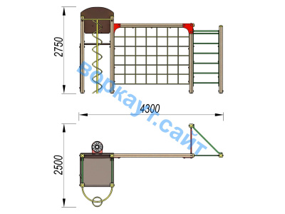 Детский спортивный комплекс Игровой ДСК 3111 в Брянске