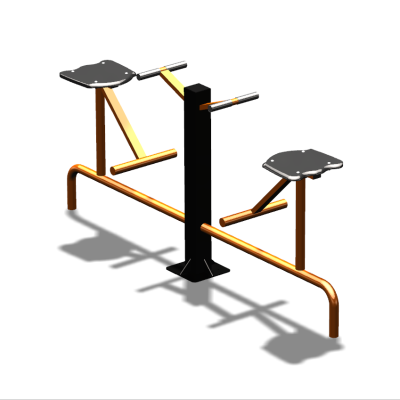 Уличный тренажер  "Твистер сидя двойной"   УТ216 в Брянске