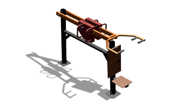 Силовой уличный тренажер  "Жим сидя"  УТ412 в Брянске