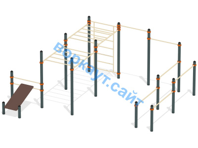 Спортивный комплекс воркаут ВС-50 в Брянске