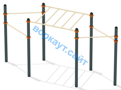 Турник разноуровневый с рукоходом ВС-26 в Брянске
