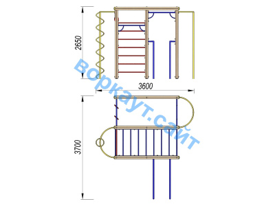 Детский спортивный комплекс Гимнастический ДСК 3107 в Брянске