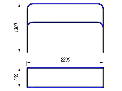 Брусья разновысокие МАФ 3531 в Брянске