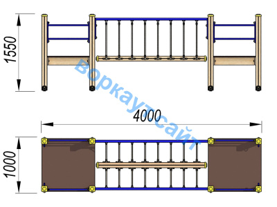 Детский спортивный комплекс Мост ДСК 3113 в Брянске