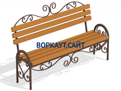 Лавочка кованная МАФ 1606 в Брянске