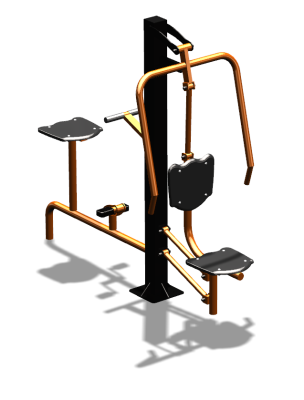 Уличный тренажер "Жим от груди Вело" УТ321 в Брянске