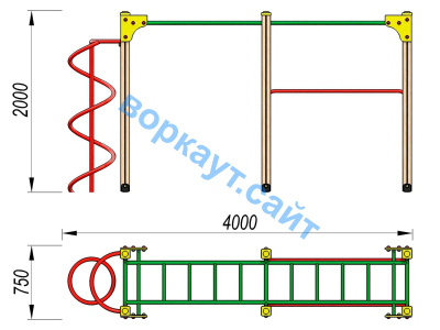 Детский спортивный комплекс ДСК 3104 в Брянске