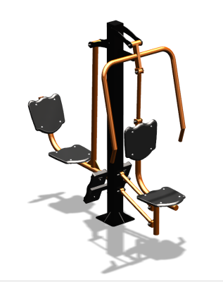 Уличный тренажер "Жим от груди Жим ногами" УТ304 в Брянске