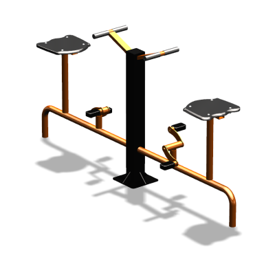 Уличный тренажер  "Вело двойной"   УТ211 в Брянске