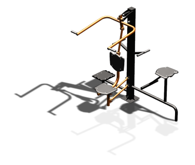 Уличный тренажер "Верхняя тяга Твистер стоя Твистер сидя" УТ336 в Брянске
