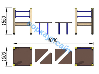Детский спортивный комплекс Мостик ДСК 3114 в Брянске