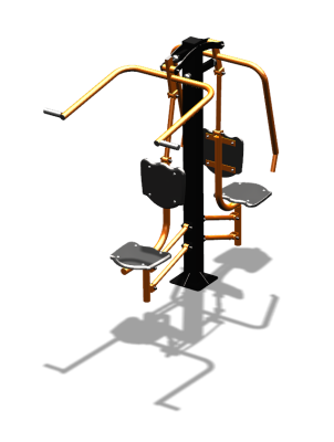 Уличный тренажер "Жим от груди Верхняя тяга" УТ314 в Брянске