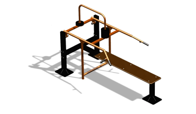 Силовой уличный тренажер  "Горизонтальный жим"  УТ402 в Брянске