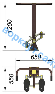 Уличный тренажер "Балансир" УТ 007 в Брянске
