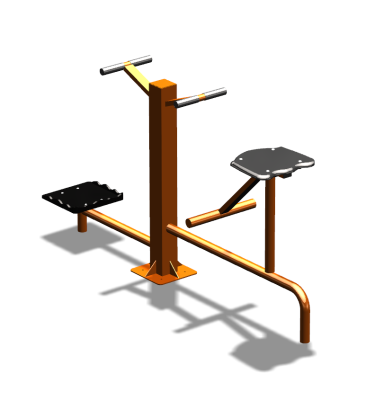 Уличный тренажер "Твистер стоя Твистер сидя" УТ323 в Брянске