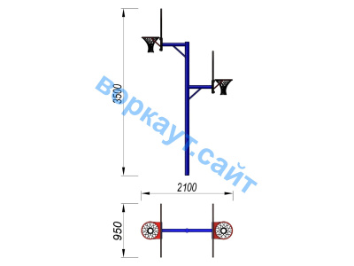 Баскетбольный щит двойной СИО 3511 в Брянске
