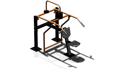 Силовой уличный тренажер  "Жим вверх сидя"  УТ403 в Брянске