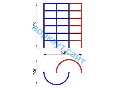 Шведская стенка полукруглая ДСК 3503 в Брянске
