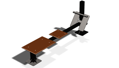 Силовой уличный тренажер  "Скамья для пресса"  УТ415 в Брянске